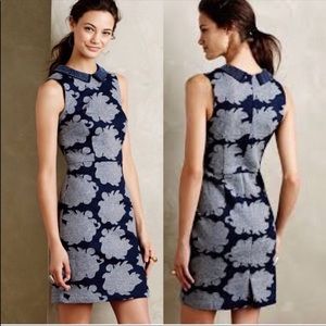 Anthropologie Let Me Be Rain Garden Dress